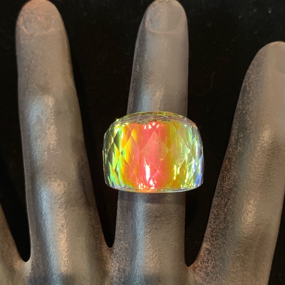 Cocktail Ring, Aurora Borealis Ring like, costume - Picture 7 of 8